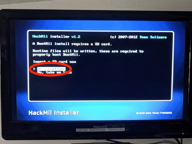 Hackmii install Bootmii